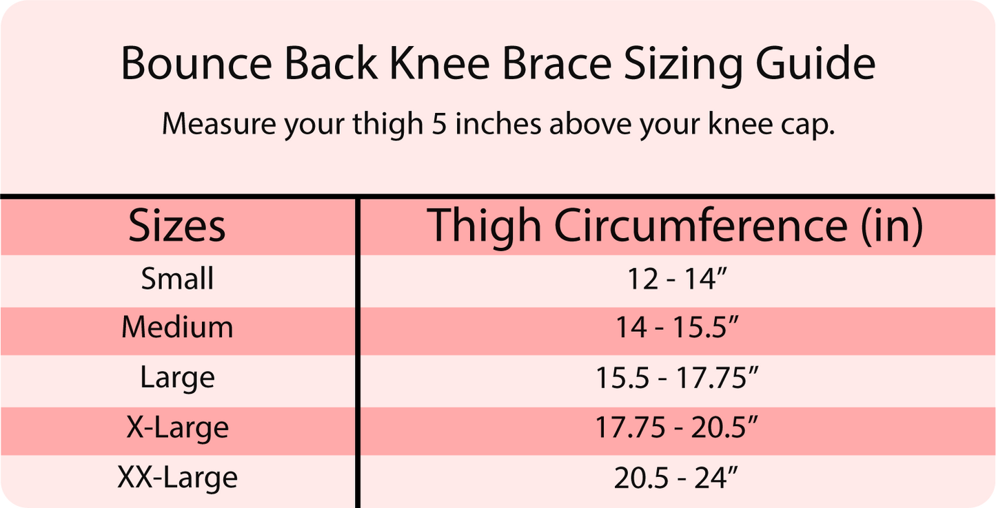 Bounce Back Knee Brace – Customizable FlexiCore Spring & Compression
